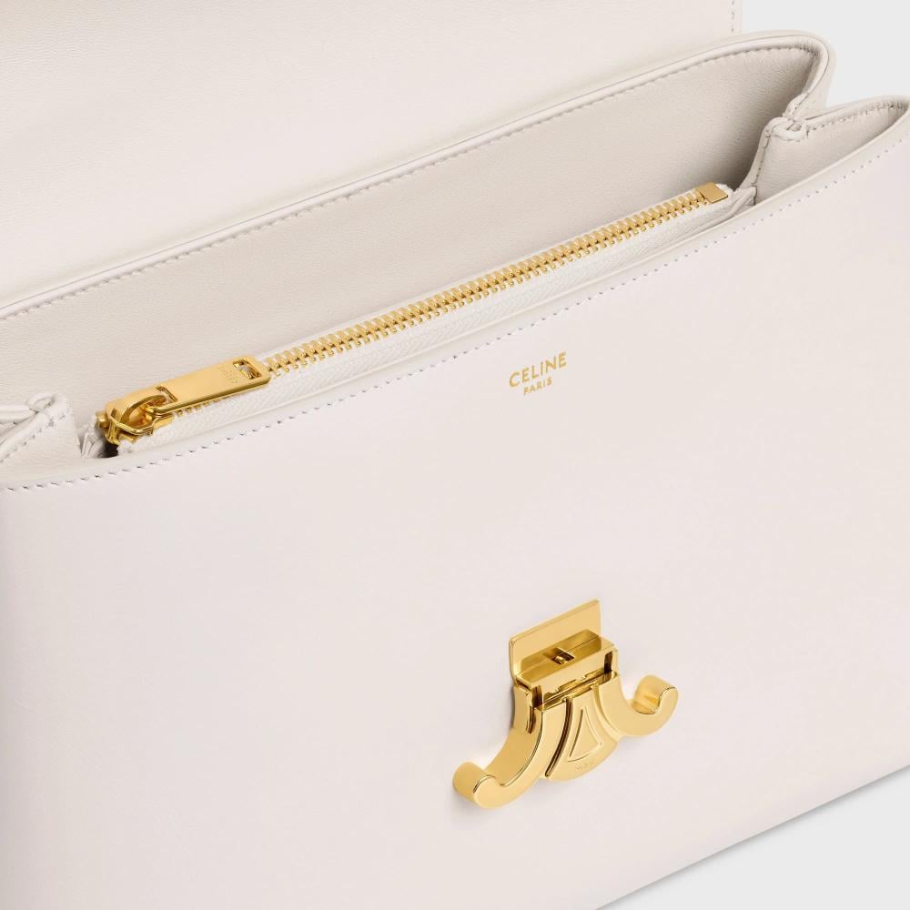 حقيبة نينو المتوسطة من سيلين – أبيض