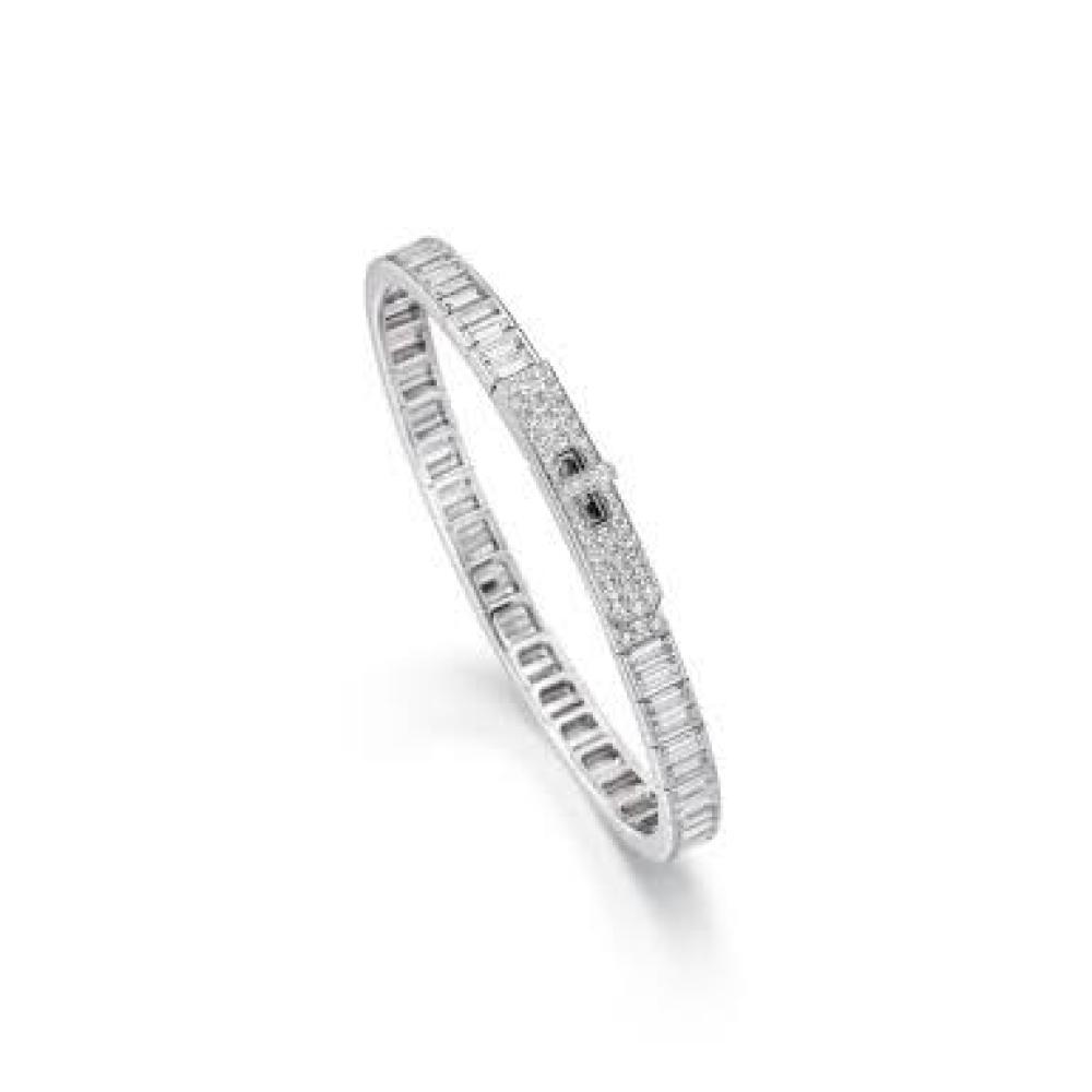إسوارة رقيقة مرصعة بحبات الكريستال من Hermès bangle