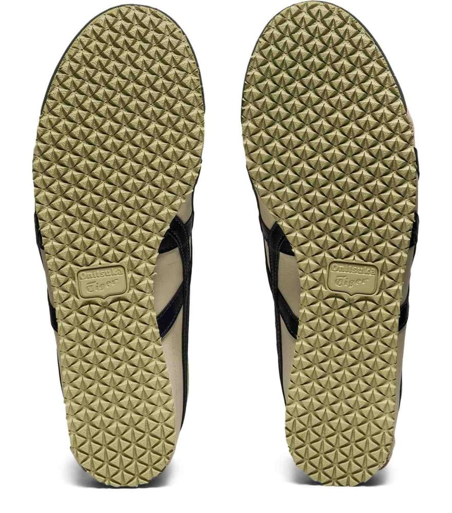 سنيكرز مكسيكو 66 تايجر بأشرطة سوداء ونعل أصفر باهت