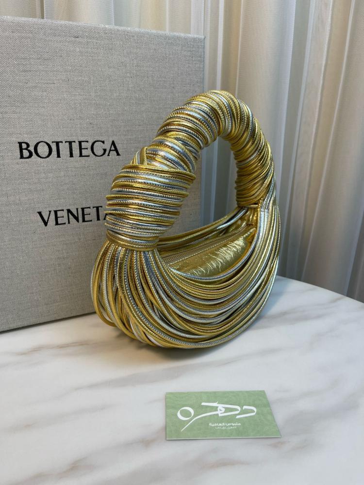 حقيبة بوتيغا فينيتا Mini Jodie - فضي وذهبي