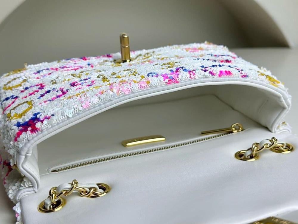 حقيبة شانيل كلاسيك فلاب بتصميم CHANEL LA DISCO-مقاس 20