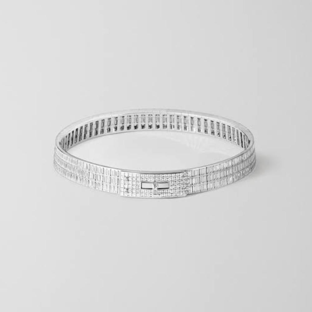 إسوارة رقيقة مرصعة بحبات الكريستال من Hermès bangle
