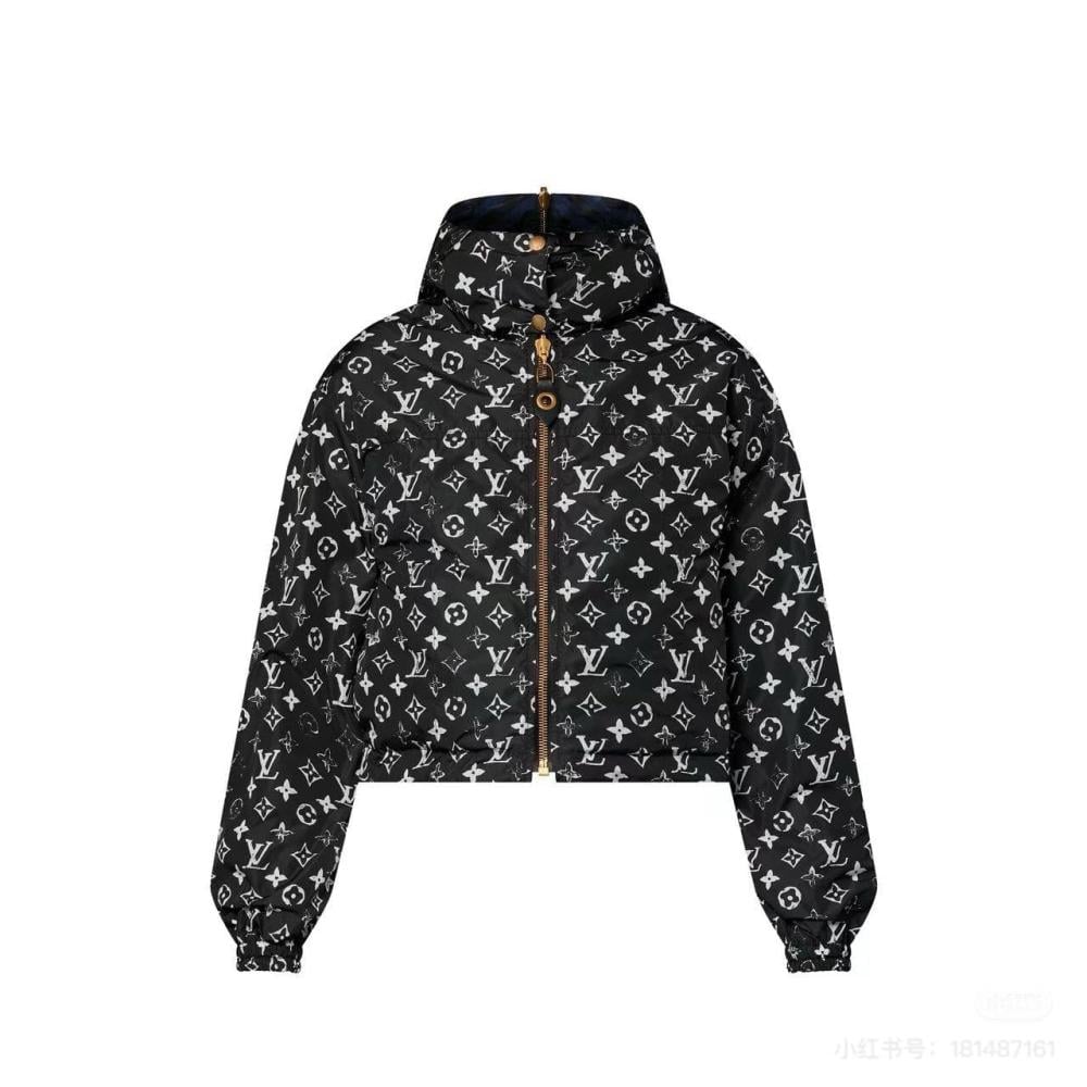 جاكيت وجهين بنقشة المربعات من لويس فويتون