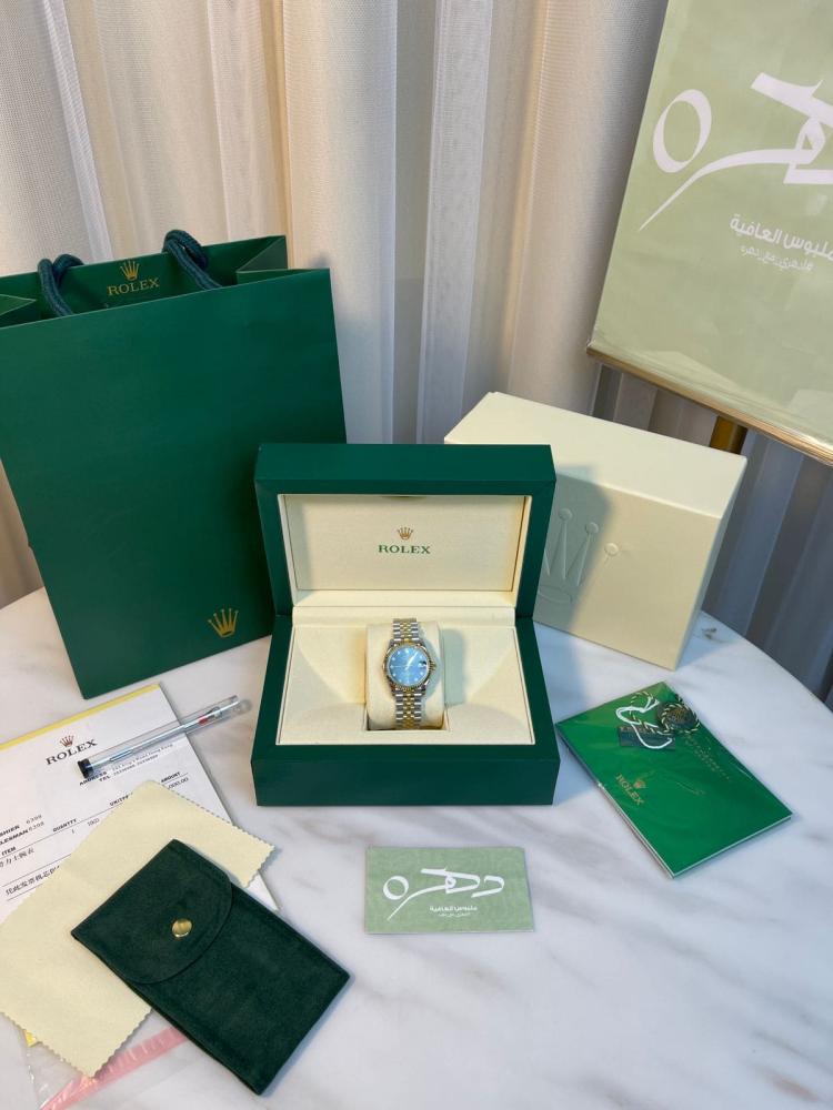 ساعة ديت جست 31mm من رولكس - أخضر زيتوني