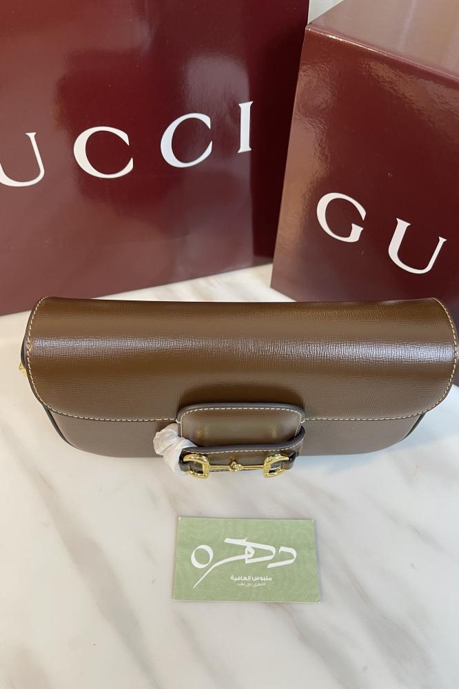 حقيبة كتف جلدية صغيرة قوتشي هورسبيت 1955