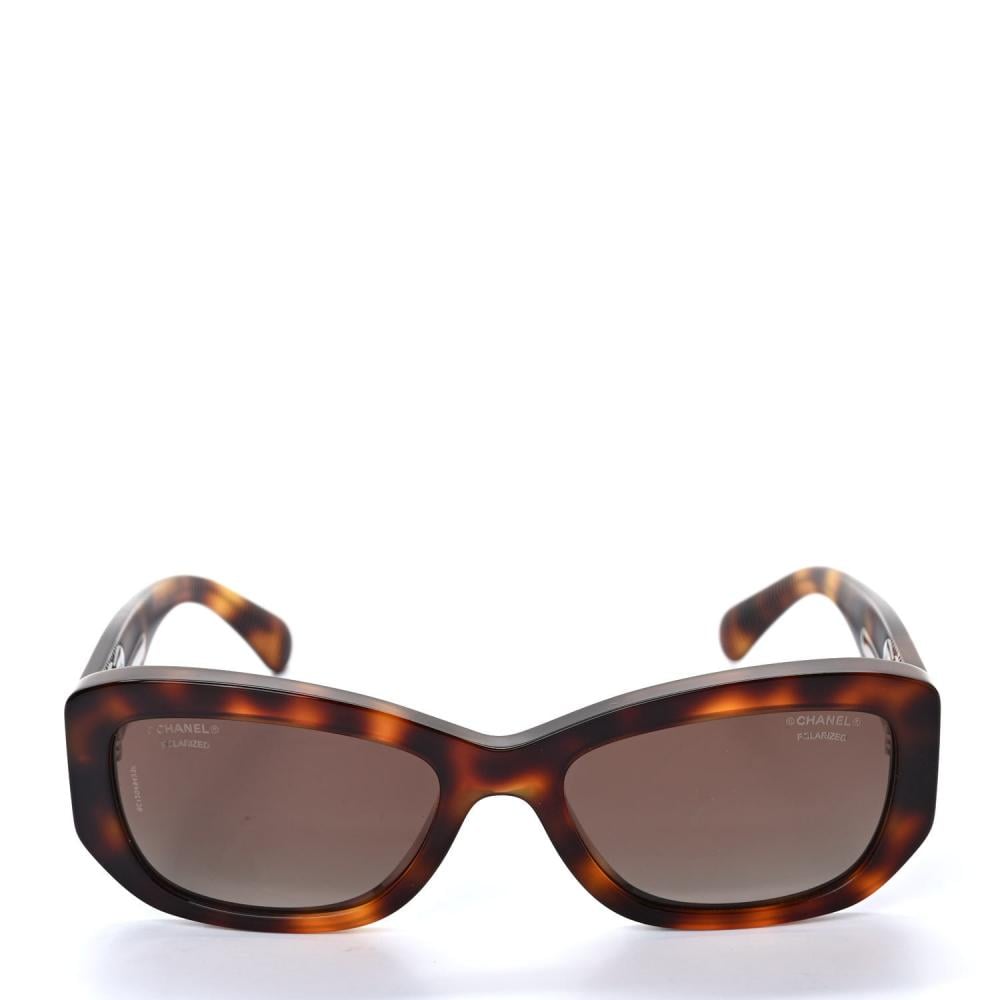 نظارة شمسية مستطيلة مستقطبة من الأسيتات 5493 من شانيل