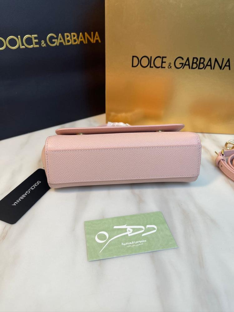 شنطة يد وكتف دولتشي غابانا سيسيلي ميني - بيج وردي