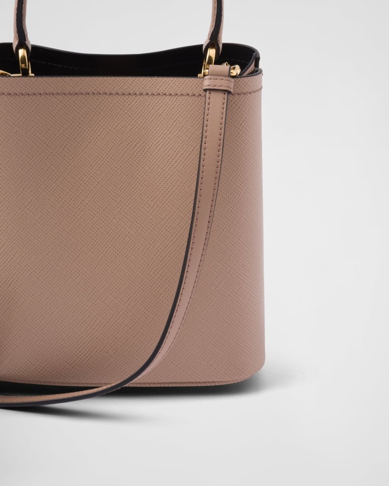 شنطة برادا بانيير سافيانو سمول - وردي فاتح