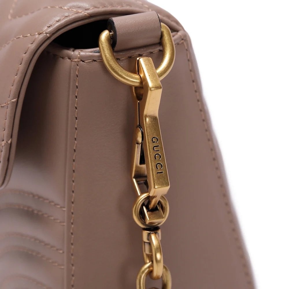 شنطة قوتشي مارمونت ميني توب هاندل - بني فاتح