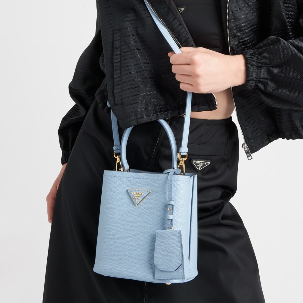 شنطة برادا بانيير سافيانو سمول - سماوي