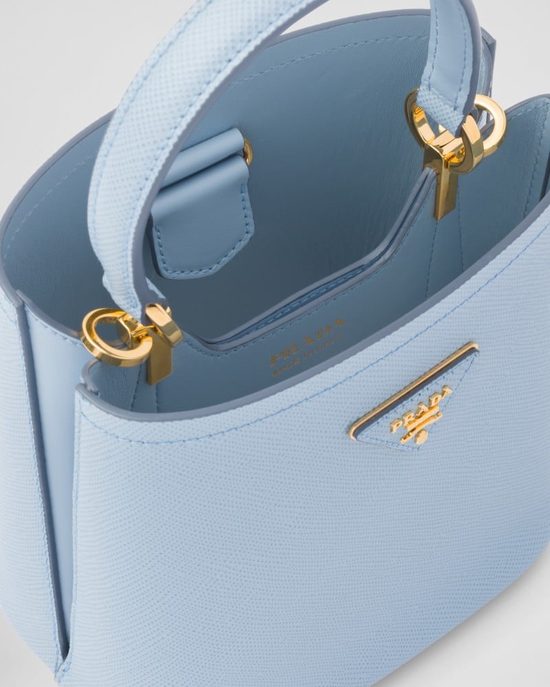 شنطة برادا بانيير سافيانو سمول - سماوي