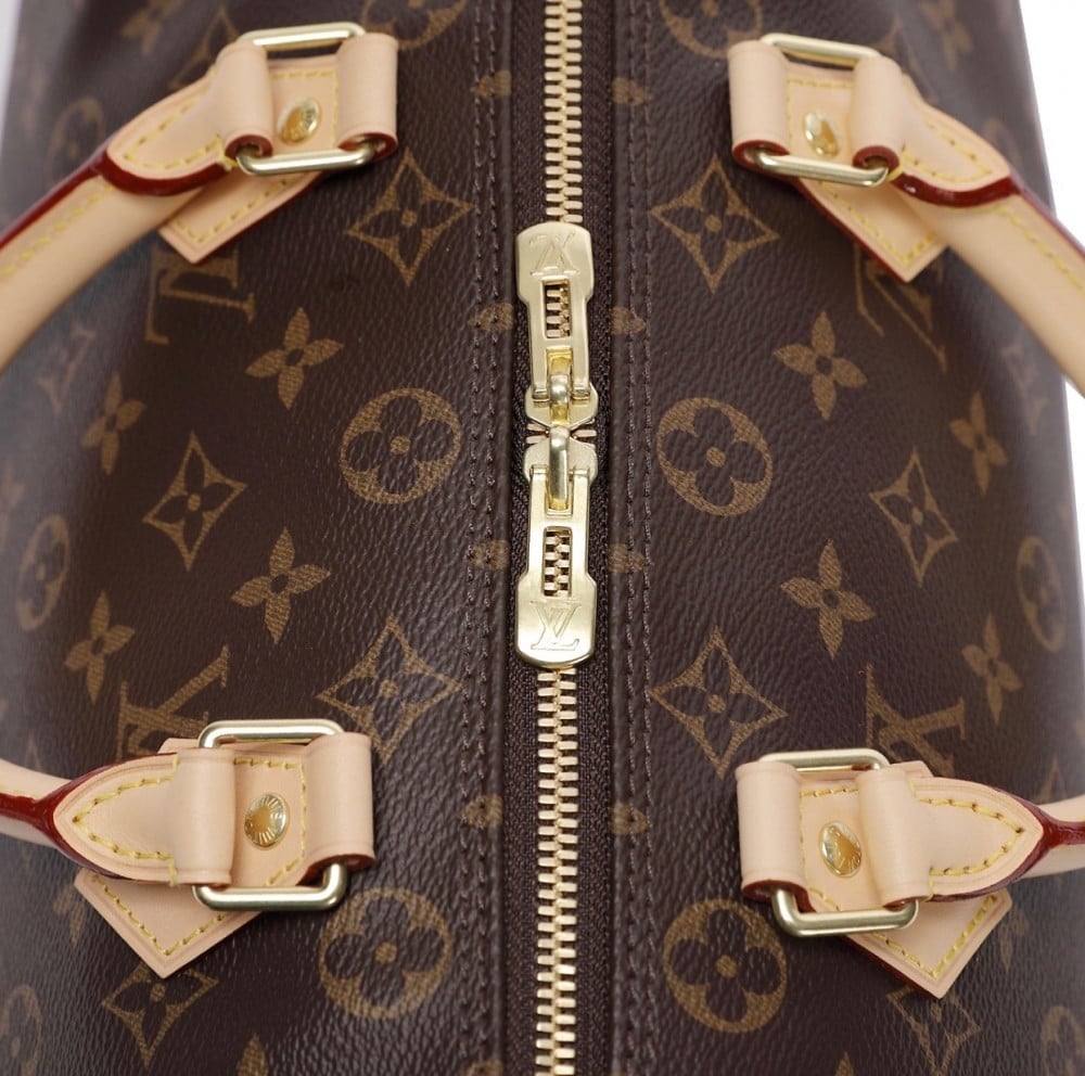 شنطة لويس فيتون سبيدي 30 - بني وبيج