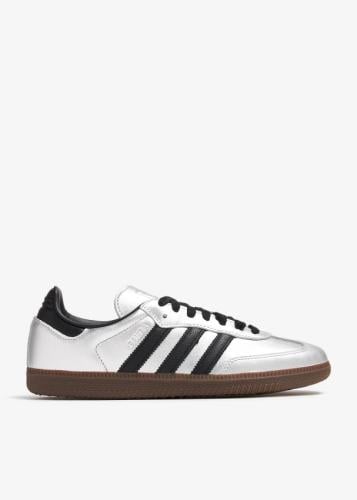 Adidas Samba OG Silver Metallic Black Gum