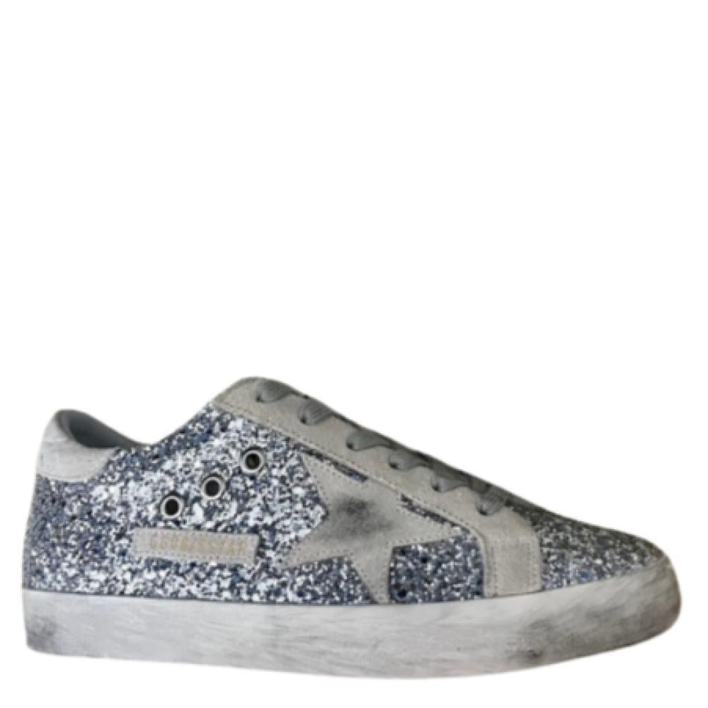 Golden goose Superstar distressed lace-up sneakers