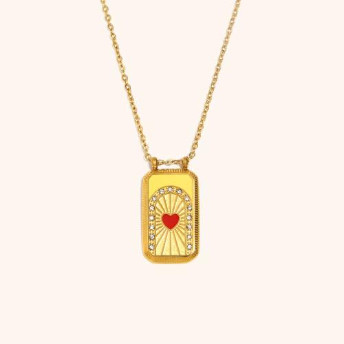 Red heart necklace