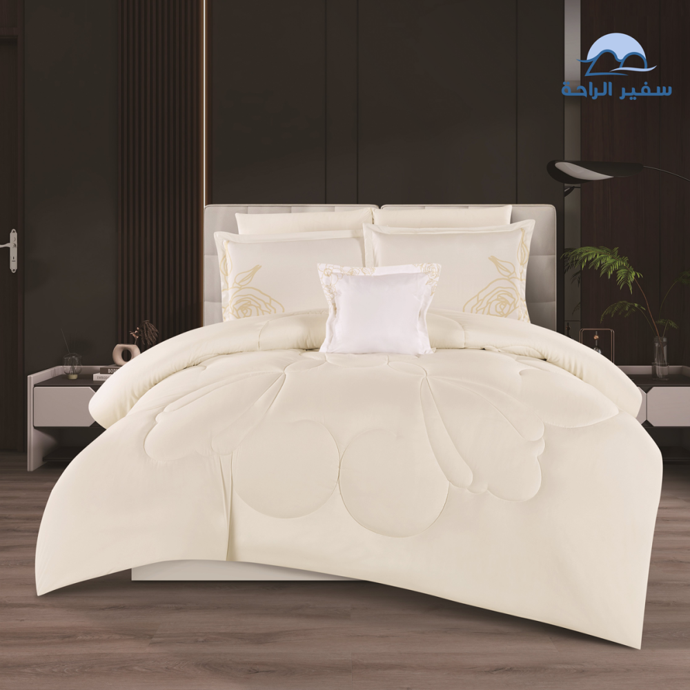 جوري مفرش  5 قطع نفرونص مايكروفايبر