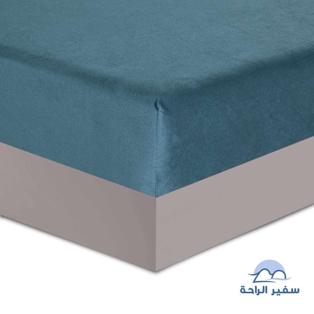 مفرش ليــان مخمل ناعم محفور شتوي نفرين 7 قطع