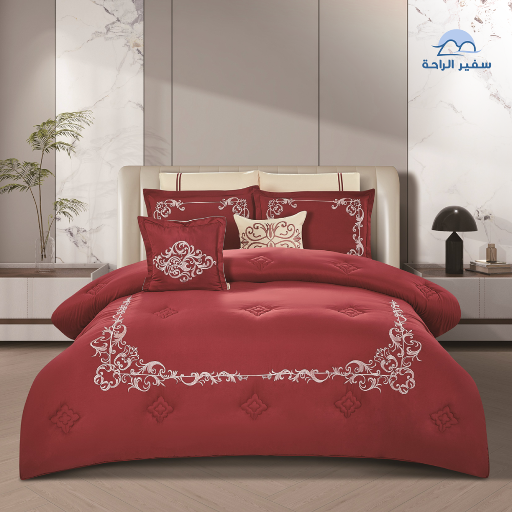 مفرش لارين 8 قطع مطرز