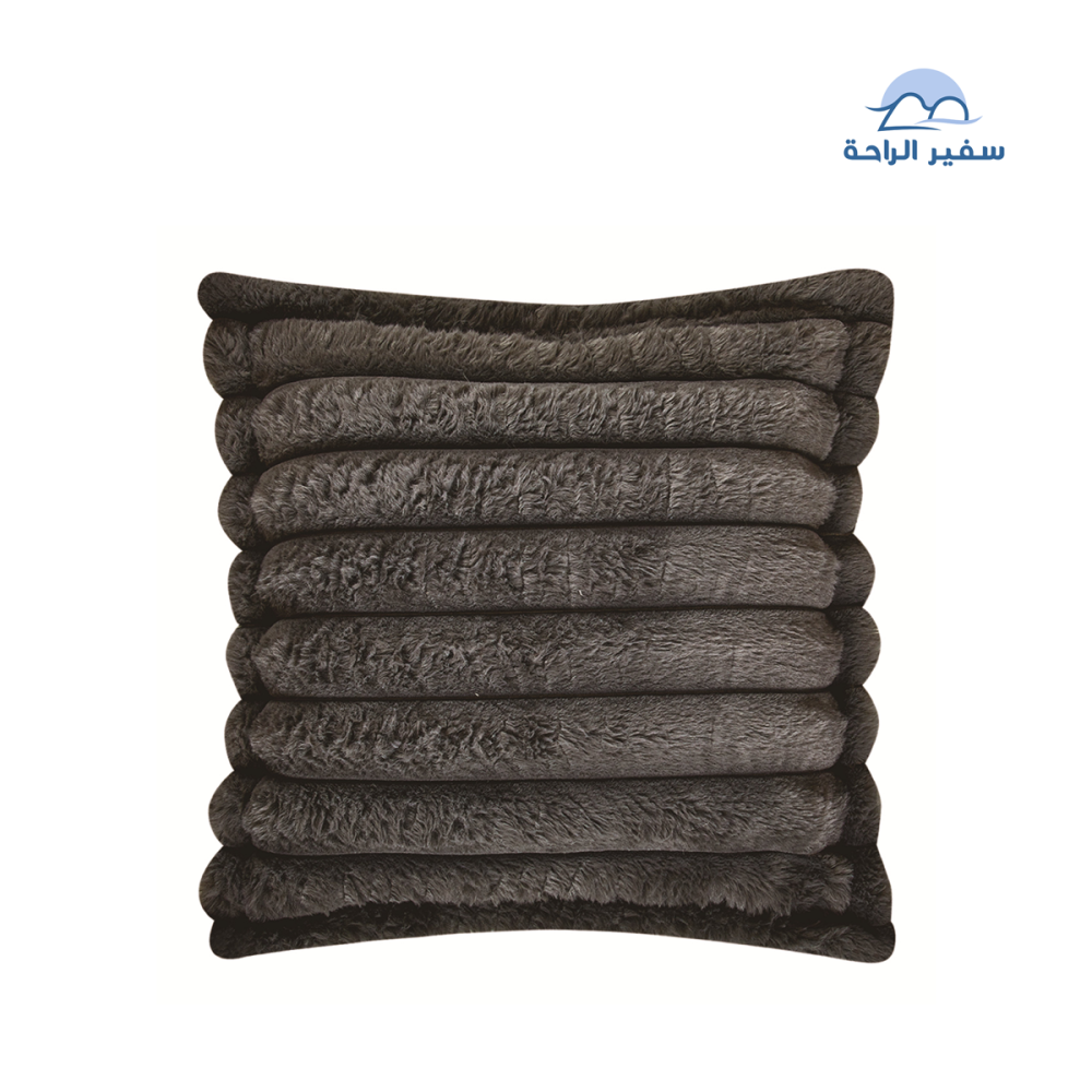 ريلاف مفرش شتوي ثقيل مخمل مقلم نفرين 7قطع
