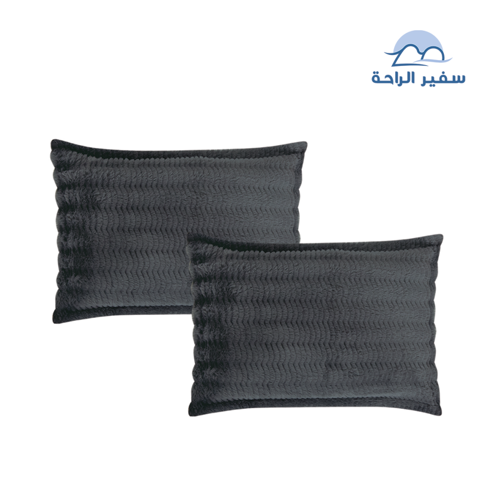 مفرش ليــان مخمل ناعم محفور شتوي نفرو5 قطع نص