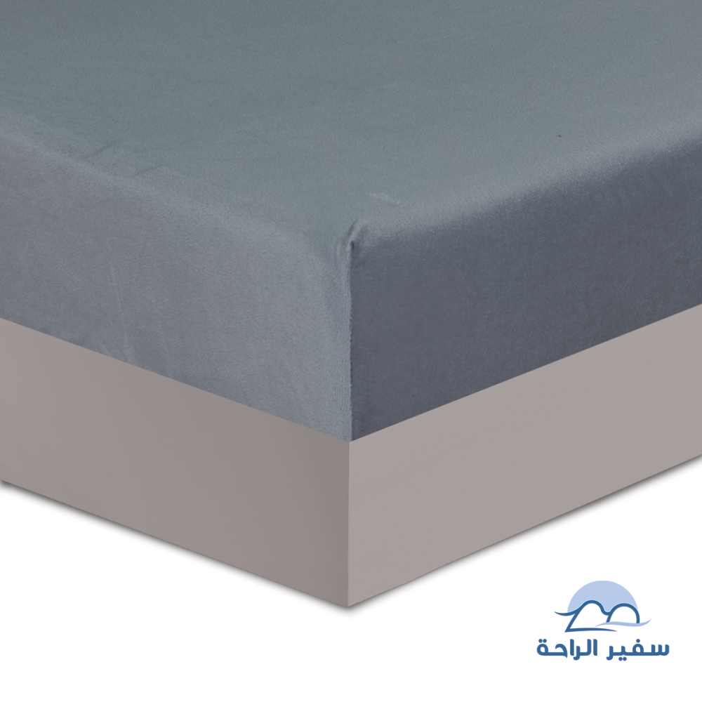 ريلاف مفرش شتوي ثقيل مخمل مقلم نفرين 7قطع