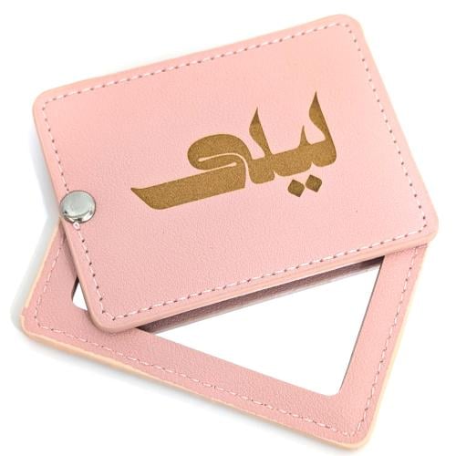 توزيعات مرايات وردي مع النحت بالليزر