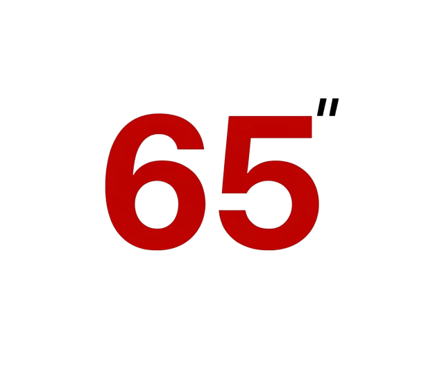 شاشات "65