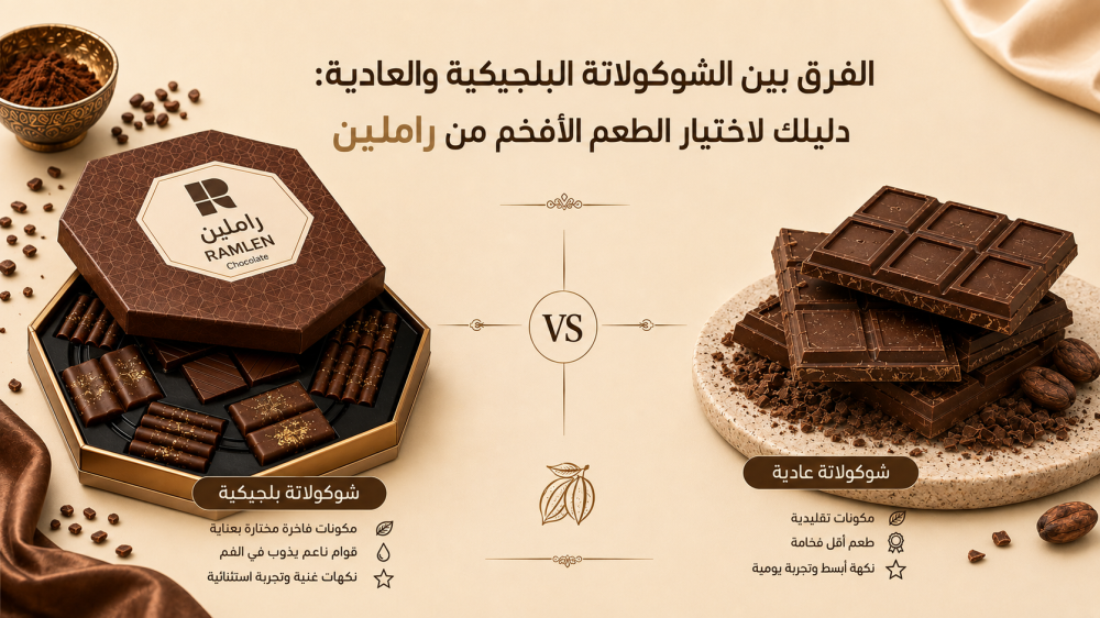 الفرق بين الشوكولاتة البلجيكية والعادية: دليلك لاختيار الطعم الأفخم من راملين