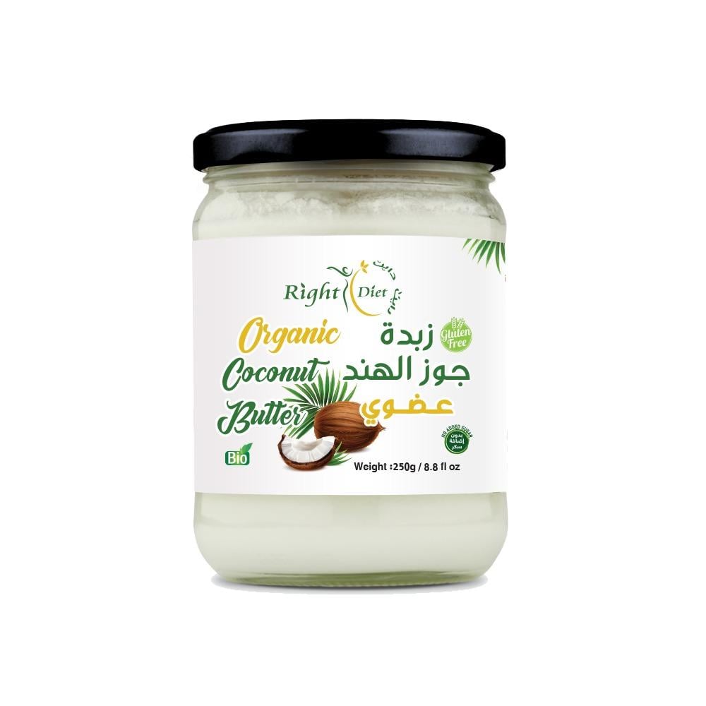 زبدة جوز الهند العضوية