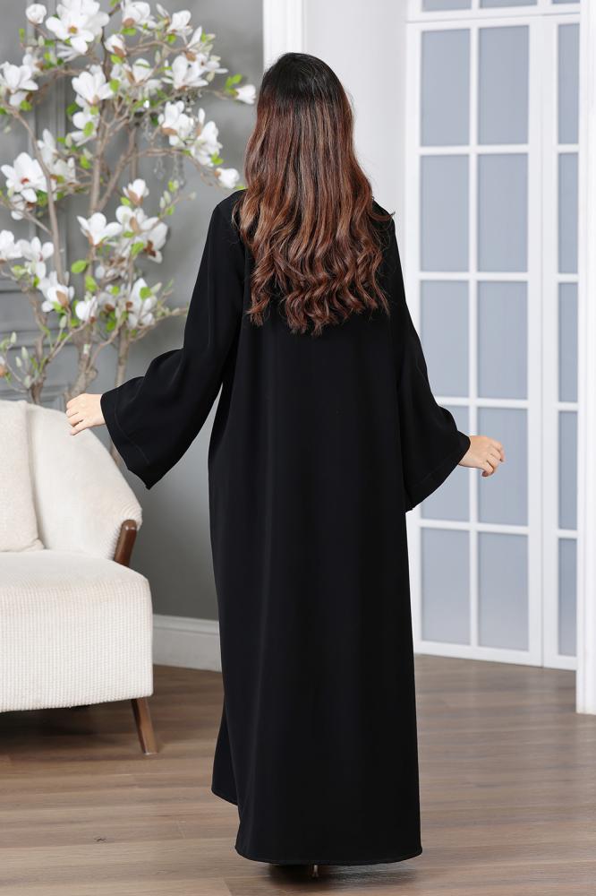 جلابية طويلة بتطريز بارز