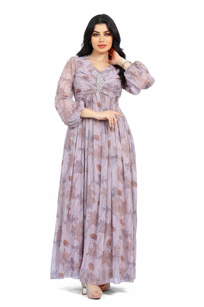 فستان منقوش