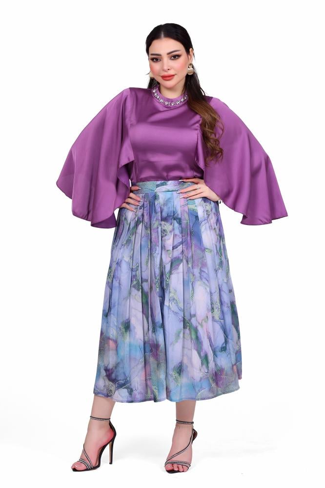 بلوزة موف غامق