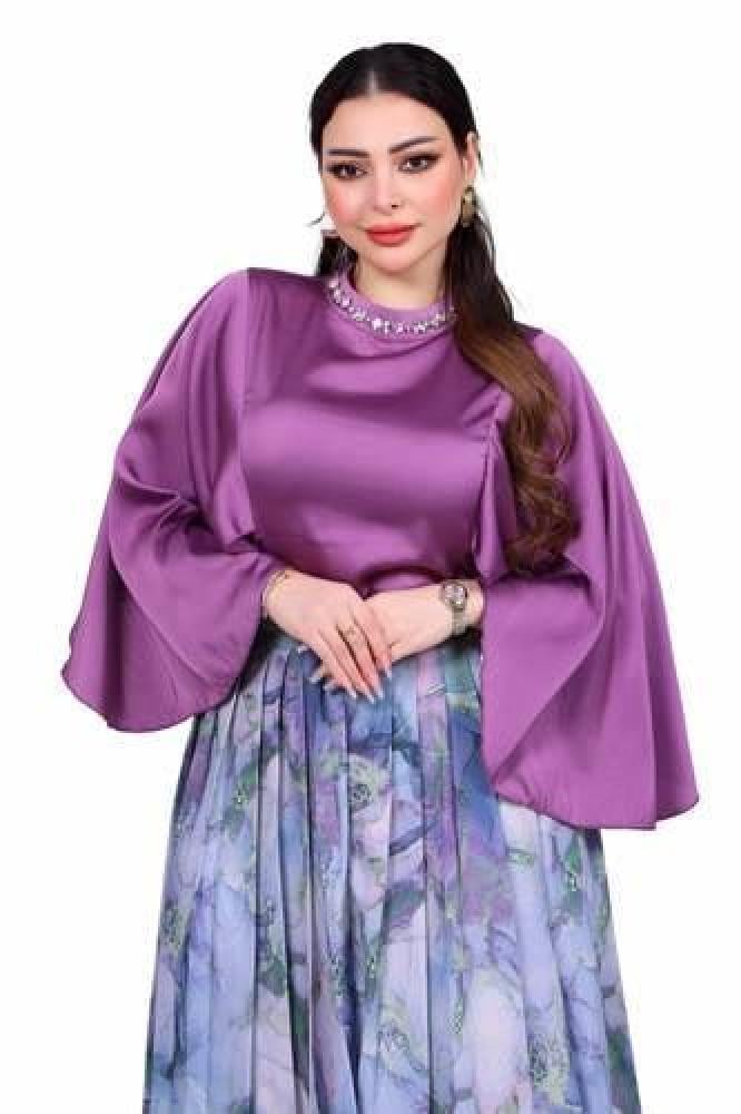 بلوزة موف غامق