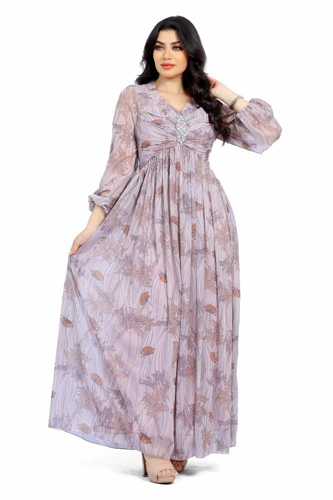 فستان منقوش