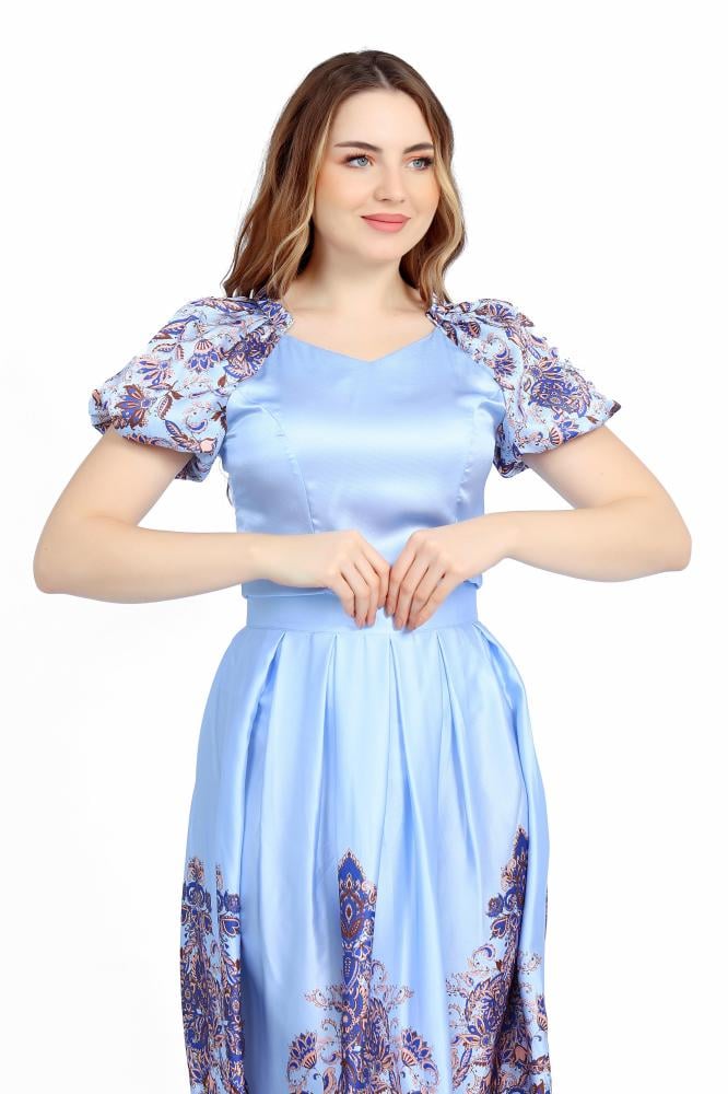 تنورة بناتي مشجرة ميدي