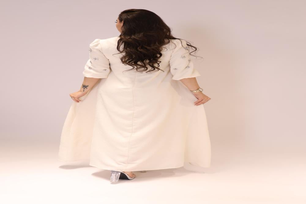 جلابية بتطريز كرستال