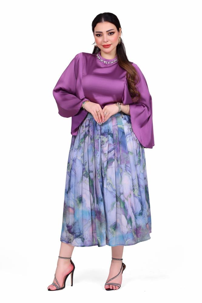 بلوزة موف غامق