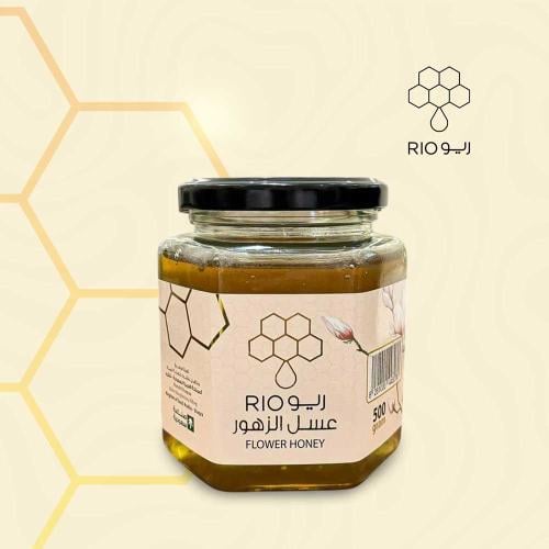عسل زهور طبيعي 500 جرام