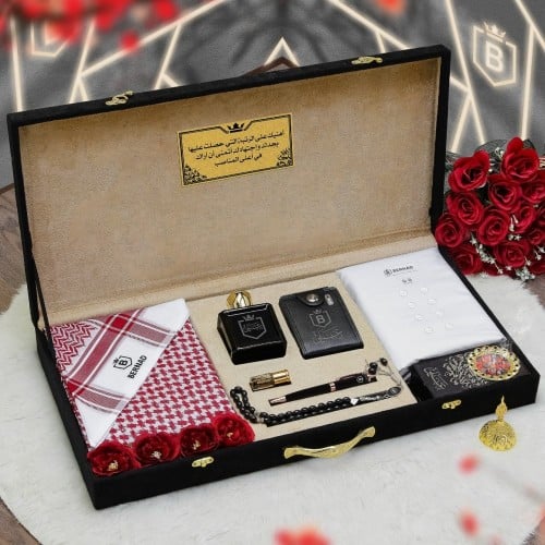 هدايا رجاليه قماش وشماغ وعطر هدايا المناسبات بعبار...