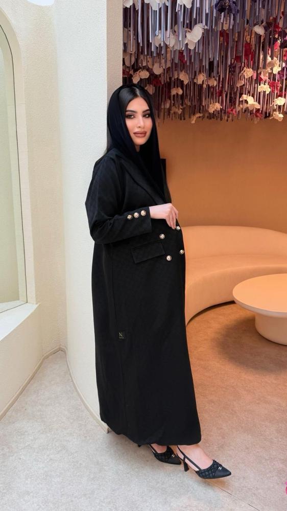 عباية بليزر خام جاكار قوتشي مبطن خام بونجيه