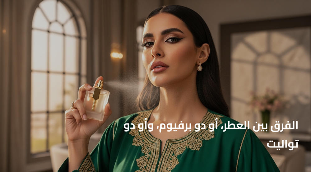 الفرق بين العطر، أو دو برفيوم، وأو دو تواليت