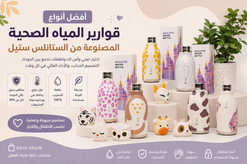 أفضل أنواع قوارير المياه الصحية المصنوعة من الستانلس ستيل