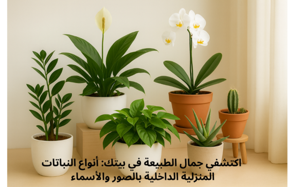 أنواع النباتات المنزلية الداخلية بالصور