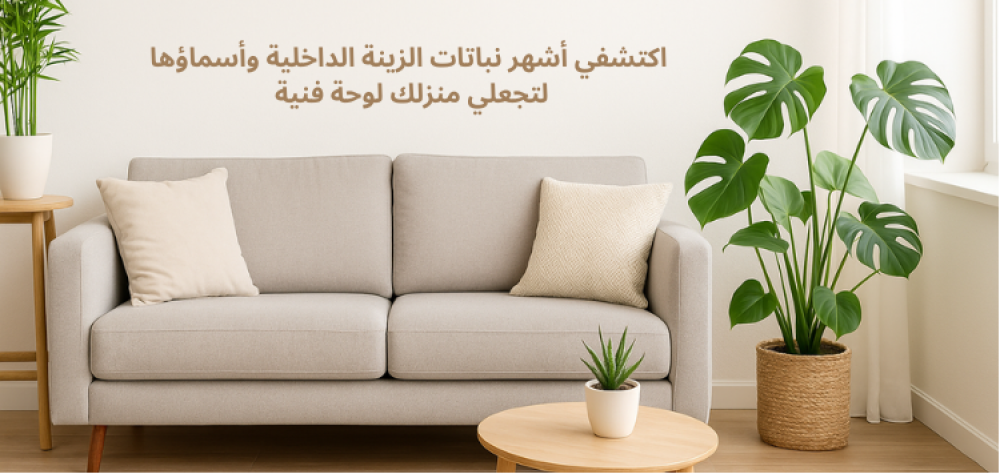 اكتشفي أشهر نباتات الزينة الداخلية وأسماؤها لتجعلي منزلك لوحة فنية