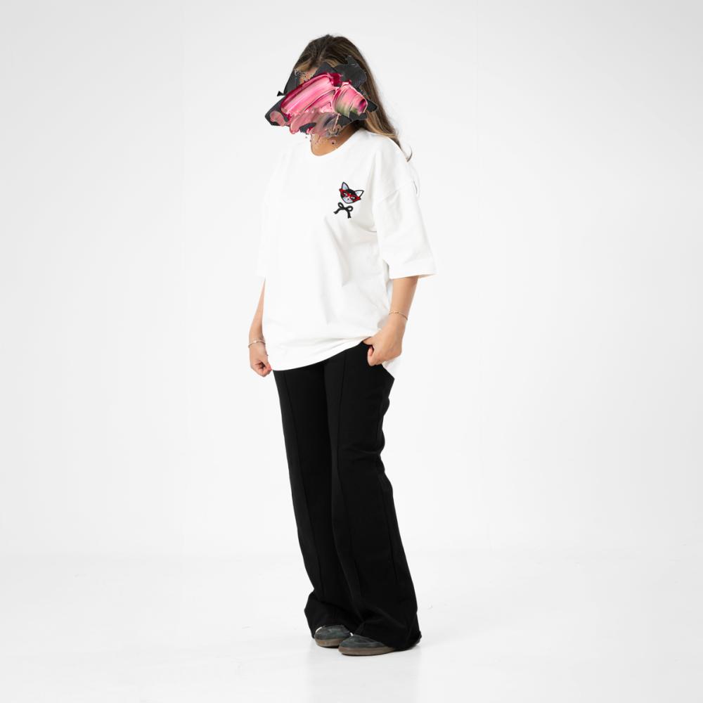 تيشرت ابيض قطن