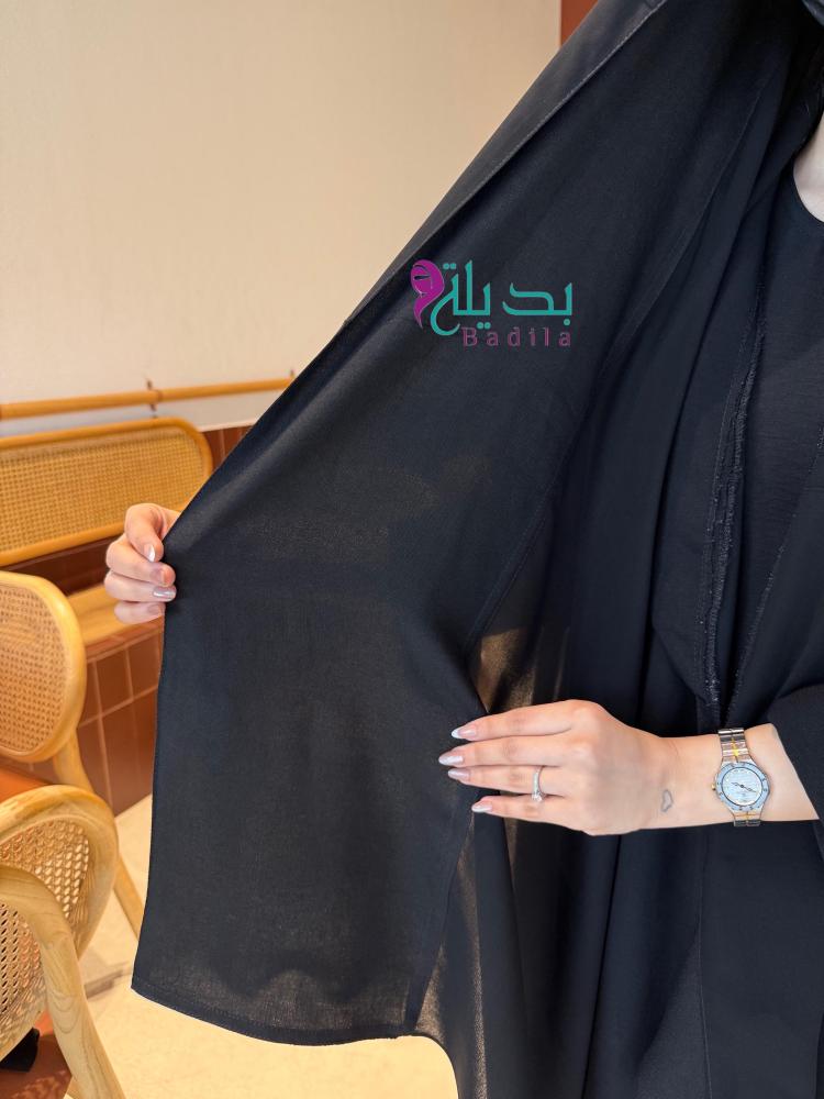 طرحه مبطن ربع قطن+نقابين حرير