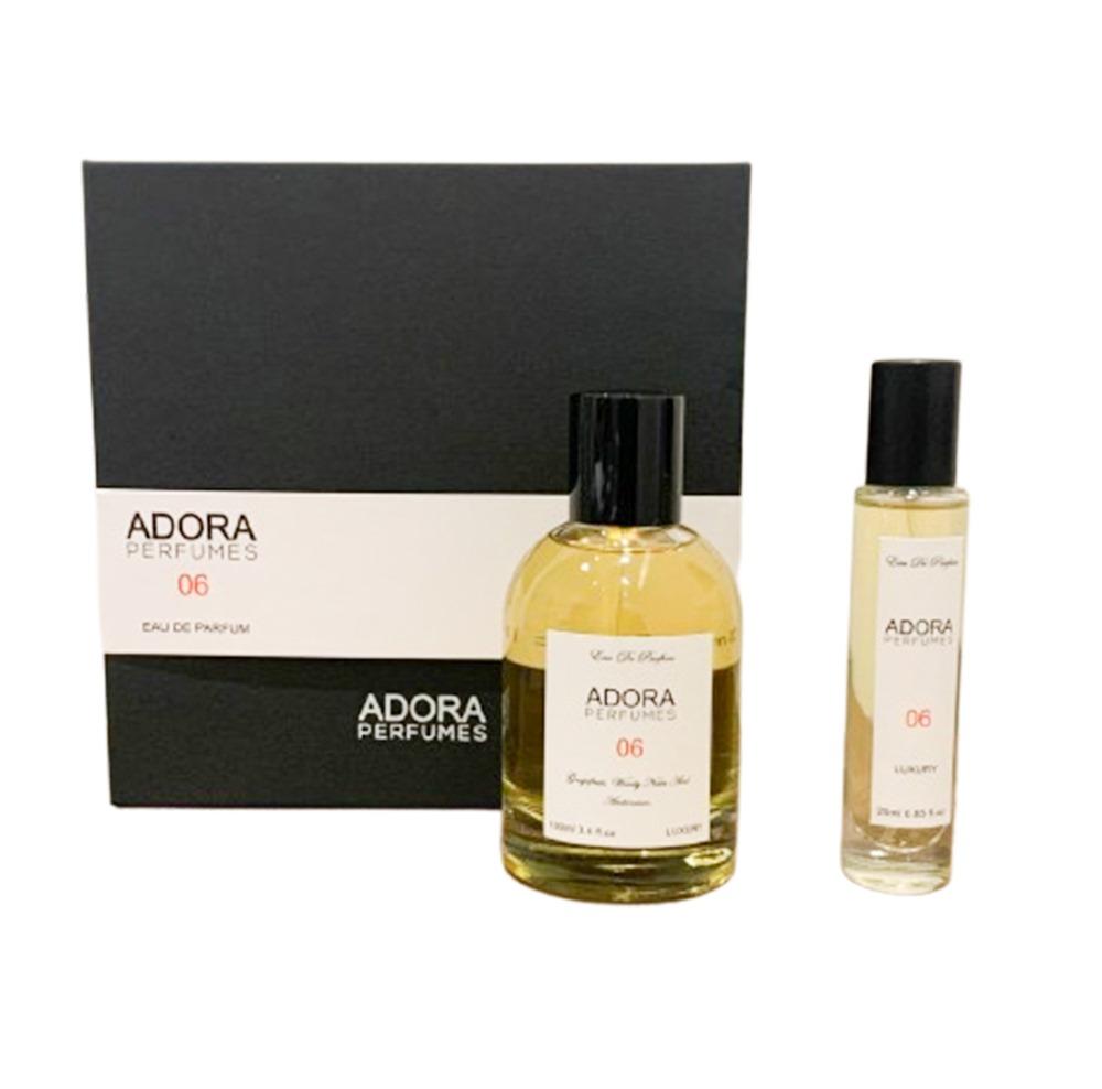 ادورا بارفيوم 06 او دي بارفيوم 100مل و عينه 25مل