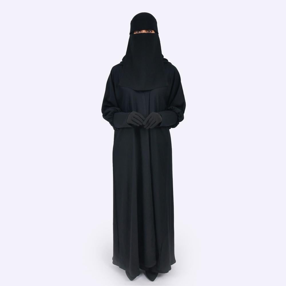 عباية كتف بأكمام مغلقة بطقطق