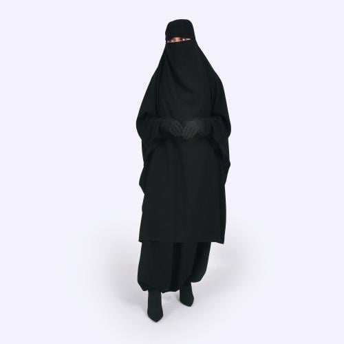 عباية بقطعتين مغلقة من أسفل