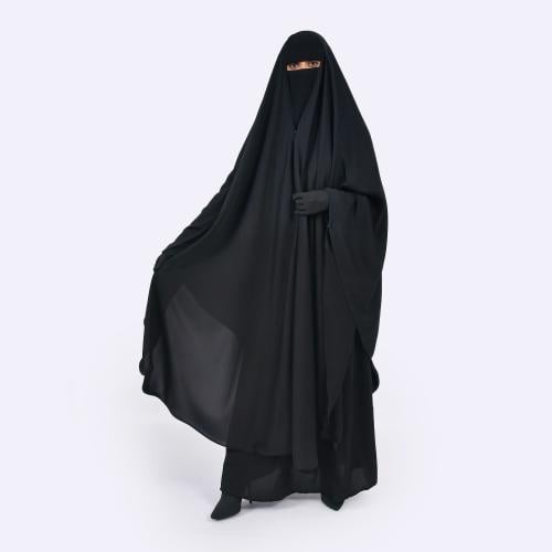 خمار (_حجاب طويل)على العباية